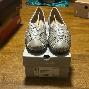 Softspots Women's Gray Loafers